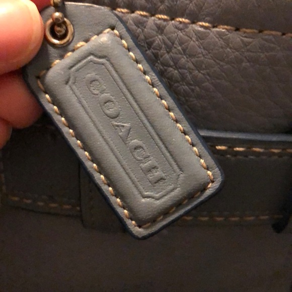 Light Blue Coach Leather Purse - Picture 2 of 8